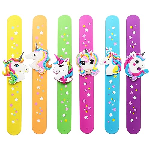 POPOYU Silikon Schnapparmbänder Kinder,6 Stück Einhorn Party Slap Armbänder Mitgebsel,Einhorn Armband Junge Mädchen Einhorn Geburtstagsdeko für Kinder Party Bag Fillers POPOYU Silikon Schnapparmbänder Kinder,6 Stück Einhorn Party Slap Armbänder Mitgebsel,Einhorn Armband Junge Mädchen Einhorn Geburtstagsdeko für Kinder Party Bag Fillers von POPOYU