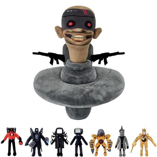 POPOYU Skibidi Toilette Plüschtier,Skibidi Toiletten Figuren,Plüsch Skibidi Toiletten Figuren,Plüsch Skibidi Toiletten Figuren Spielzeug Toilet von POPOYU