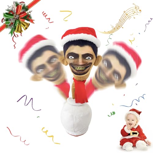 POPOYU Skibidi Weihnachts-Elektro-Toilettenmann-Plüschspielzeug, gefüllte Skibidi-Toiletten-Plüschfigur, Neuer Weihnachts-Elektro-Toilettenmann, lustige Spiel-Cartoon-Plüschpuppe von POPOYU