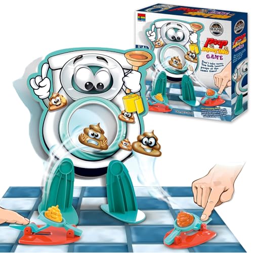 POPOYU Toiletten Spiel Poop Toys,Kacka Alarm Spiel Kinderspiele Funny Games,Launchers Toilettenspiels Shoot Poop Familienspielzeug mit 12 Häufchen, 2 Werfern, 1 Aufkleber für Kinder Jungen Mädchen POPOYU Toiletten Spiel Poop Toys,Kacka Alarm Spiel Kinderspiele Funny Games,Launchers Toilettenspiels Shoot Poop Familienspielzeug mit 12 Häufchen, 2 Werfern, 1 Aufkleber für Kinder Jungen Mädchen von POPOYU