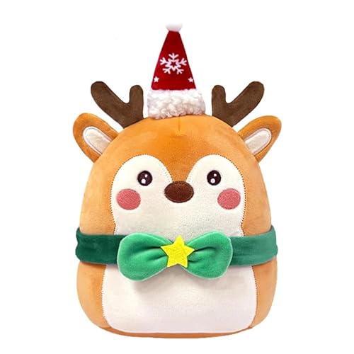 POPOYU Weihnachten Elch Plüsch Kissen Spielzeug, Elch Kissen mit Einer grünen Fliege, süße Plüsch Kissen Puppe weiche Baumwolle Plüsch Puppe, für Kinder Mädchen Jungen Geburtstagsgeschenk Weihnachten POPOYU Weihnachten Elch Plüsch Kissen Spielzeug, Elch Kissen mit Einer grünen Fliege, süße Plüsch Kissen Puppe weiche Baumwolle Plüsch Puppe, für Kinder Mädchen Jungen Geburtstagsgeschenk Weihnachten von POPOYU
