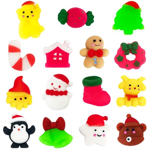 POPOYU Weihnachten Mini Mochi Squishy Set,Squeeze Spielzeug für Kinder,15 Stück Kawaii Mini Soft Mochi Squishy Spielzeug,Weihnachts Stretchy Stress Relief 15Pcs Christmas Toys für Kinder Kawaii POPOYU Weihnachten Mini Mochi Squishy Set,Squeeze Spielzeug für Kinder,15 Stück Kawaii Mini Soft Mochi Squishy Spielzeug,Weihnachts Stretchy Stress Relief 15Pcs Christmas Toys für Kinder Kawaii von POPOYU