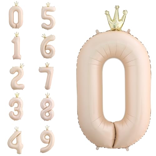 POPOYU Zahlen Luftballon Folienballon 0 Groß,40'' XXL Beige Zahlenballon 10. Geburtstag,Helium Ballons Zahlen Stehender Ballon für 10 Jahre Jungen Mädchen Geburtstags Hochzeit Jubiläum Party Deko POPOYU Zahlen Luftballon Folienballon 0 Groß,40'' XXL Beige Zahlenballon 10. Geburtstag,Helium Ballons Zahlen Stehender Ballon für 10 Jahre Jungen Mädchen Geburtstags Hochzeit Jubiläum Party Deko von POPOYU