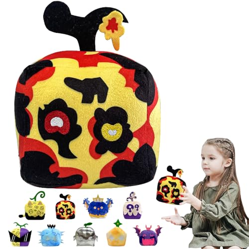 Blox-Früchte Series Plüschtiere,15cm Fruits Plüschpuppen | Süßes Früchte Anime Spiel Plüschtier,for Kids and Adults Fans Birthday Stress Relief Doll von POPOYU