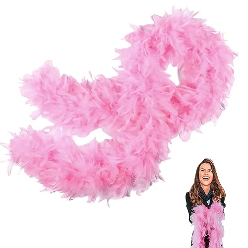 Rosa Federboa,Boa für Damen und Mädchen,80g 2m/6.6ft Natürliche Truthah Feder-Boa,Rosa Federboa Halt für Straßenfasching,Geburtstagsfeier,Konzert,Karneval,Tischdeko, Halloween,Weihnachtsfeier Rosa Federboa,Boa für Damen und Mädchen,80g 2m/6.6ft Natürliche Truthah Feder-Boa,Rosa Federboa Halt für Straßenfasching,Geburtstagsfeier,Konzert,Karneval,Tischdeko, Halloween,Weihnachtsfeier von POPOYU