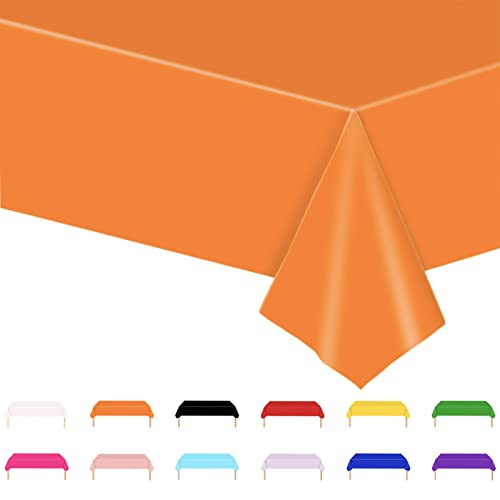 Tischdecke Orange,137x274cm Einweg Tischdecke Tischtuch Plastiktischdecke,Tischtuch Rechteckige Tischabdeckung Gartentischdecke Outdoor Table Cloth für Gastronomie,Feste,Party,Hochzeiten oder Haushalt Tischdecke Orange,137x274cm Einweg Tischdecke Tischtuch Plastiktischdecke,Tischtuch Rechteckige Tischabdeckung Gartentischdecke Outdoor Table Cloth für Gastronomie,Feste,Party,Hochzeiten oder Haushalt von POPOYU