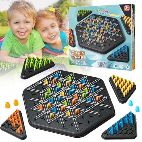 Triggle, Kettendreieck Schachspiel interaktives Steckspiel,Triggle Game Interaktives Steckspiel Puzzlespielzeug für Kinder und Erwachsener Triggle, Kettendreieck Schachspiel interaktives Steckspiel,Triggle Game Interaktives Steckspiel Puzzlespielzeug für Kinder und Erwachsener von POPOYU