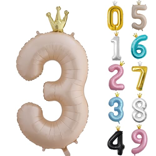 Zahl 3 Luftballon Karamell, 101cm Riesen Zahlenballon Nummer 0 1 2 3 4 5 6 7 8 9 10 16 18 21 30 40 50 60 70 80 90 100, 40" Groß Folienballons für Hochzeit Jubiläum, Geburtstagsballons Karamellfarbe Zahl 3 Luftballon Karamell, 101cm Riesen Zahlenballon Nummer 0 1 2 3 4 5 6 7 8 9 10 16 18 21 30 40 50 60 70 80 90 100, 40" Groß Folienballons für Hochzeit Jubiläum, Geburtstagsballons Karamellfarbe von POPOYU