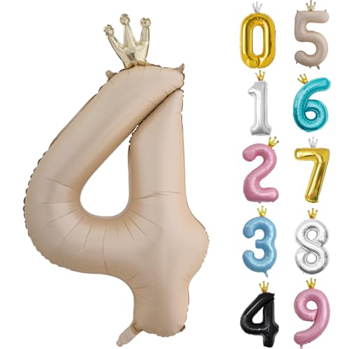 Zahl 4 Luftballon Karamell, 101cm Riesen Zahlenballon Nummer 0 1 2 3 4 5 6 7 8 9 10 16 18 21 30 40 50 60 70 80 90 100, 40" Groß Folienballons für Hochzeit Jubiläum, Geburtstagsballons Karamellfarbe Zahl 4 Luftballon Karamell, 101cm Riesen Zahlenballon Nummer 0 1 2 3 4 5 6 7 8 9 10 16 18 21 30 40 50 60 70 80 90 100, 40" Groß Folienballons für Hochzeit Jubiläum, Geburtstagsballons Karamellfarbe von POPOYU