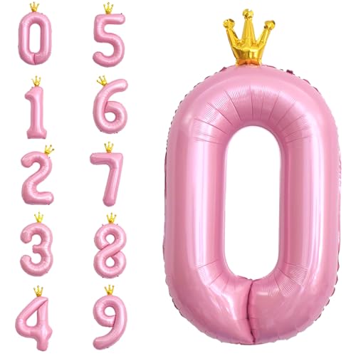 POPOYU Zahlen Luftballon Folienballon 0 Groß,40'' XXL Rosa Zahlenballon 10. Geburtstag,Helium Ballons Zahlen Stehender Ballon für 10 Jahre Jungen Mädchen Geburtstags Hochzeit Jubiläum Party Deko POPOYU Zahlen Luftballon Folienballon 0 Groß,40'' XXL Rosa Zahlenballon 10. Geburtstag,Helium Ballons Zahlen Stehender Ballon für 10 Jahre Jungen Mädchen Geburtstags Hochzeit Jubiläum Party Deko von POPOYU