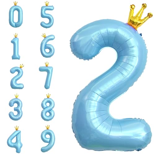POPOYU Zahlen Luftballon Folienballon 2 Groß,40'' XXL Hellblau Zahlenballon 2. Geburtstag,Helium Ballons Zahlen Stehender Ballon für 2 Jahre Jungen Mädchen Geburtstags Hochzeit Jubiläum Party Deko POPOYU Zahlen Luftballon Folienballon 2 Groß,40'' XXL Hellblau Zahlenballon 2. Geburtstag,Helium Ballons Zahlen Stehender Ballon für 2 Jahre Jungen Mädchen Geburtstags Hochzeit Jubiläum Party Deko von POPOYU
