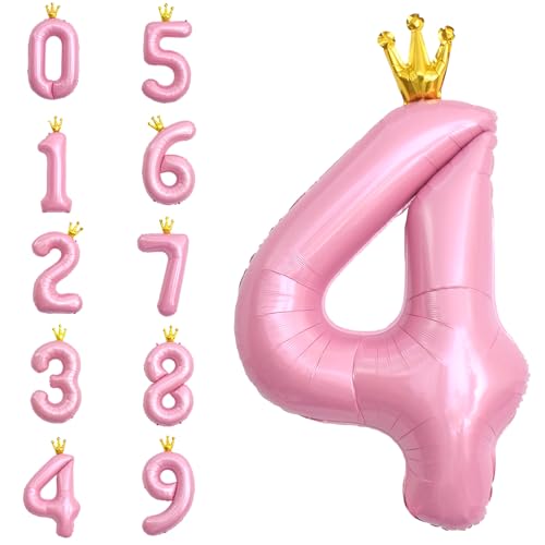 POPOYU Zahlen Luftballon Folienballon 4 Groß,40'' XXL Rosa Zahlenballon 4. Geburtstag,Helium Ballons Zahlen Stehender Ballon für 4 Jahre Jungen Mädchen Geburtstags Hochzeit Jubiläum Party Deko POPOYU Zahlen Luftballon Folienballon 4 Groß,40'' XXL Rosa Zahlenballon 4. Geburtstag,Helium Ballons Zahlen Stehender Ballon für 4 Jahre Jungen Mädchen Geburtstags Hochzeit Jubiläum Party Deko von POPOYU
