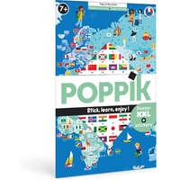 POPPIK DIS001 Sticker Lernposter Flaggen der Welt POPPIK DIS001 Sticker Lernposter Flaggen der Welt von POPPIK