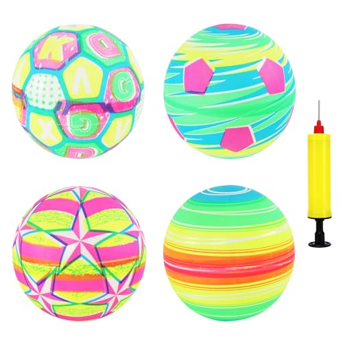 PORUPAEL 4 Stück Wasserball Aufblasbar Beachball 20cm Regenbogen Beach Balls Mit Pumpe Touch Volleyball Aufblasbare Fußbälle Für Sommer Outdoor Aktivitäten Strand Poolparty Sport Spiel Party Supplies PORUPAEL 4 Stück Wasserball Aufblasbar Beachball 20cm Regenbogen Beach Balls Mit Pumpe Touch Volleyball Aufblasbare Fußbälle Für Sommer Outdoor Aktivitäten Strand Poolparty Sport Spiel Party Supplies von PORUPAEL