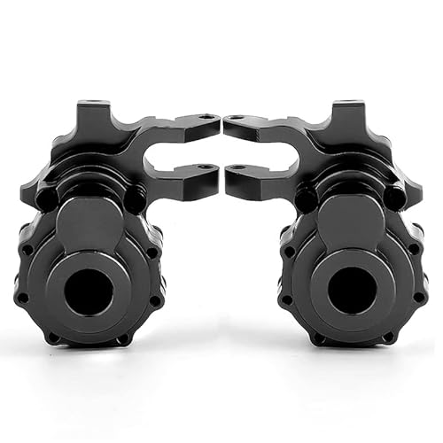 2 Stück Metall-Frontportalgehäuse (innen und außen), for Traxxas for TRX-4 1/10 RC Crawler Car Upgrades Teile Zubehör (Color : Black) von POSLAB