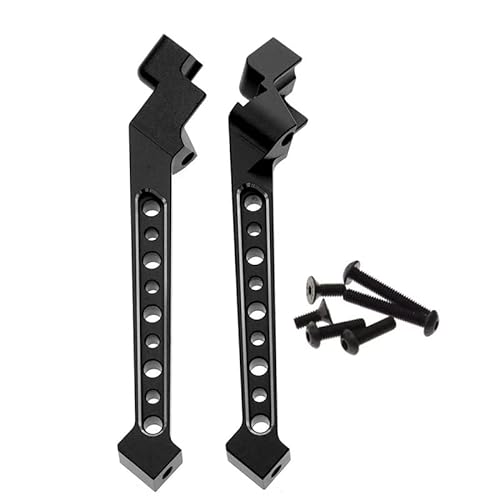 Aluminium Chassis Brace Tower 9521, 1/8 for Traxxas for Sledge 95076-4 RC Car Upgrades Teile Zubehör (Color : Black) von POSLAB