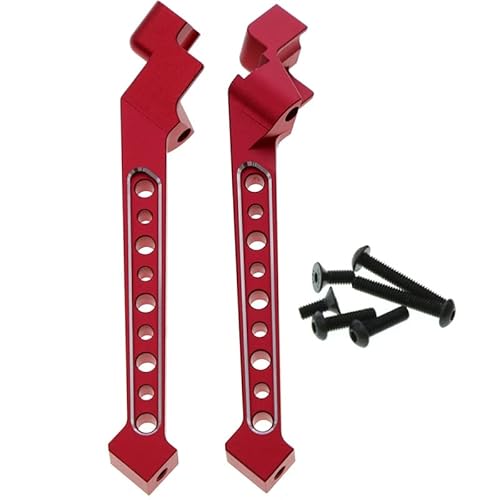 Aluminium Chassis Brace Tower 9521, 1/8 for Traxxas for Sledge 95076-4 RC Car Upgrades Teile Zubehör (Color : Red) von POSLAB
