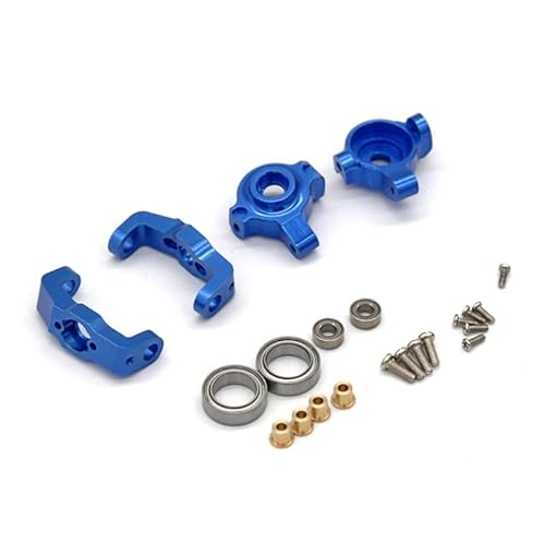 Metall-Achsschenkel Und C-Hub-Träger, 1/18 for FMS for EAZYRC for Rochobby FJ for Cruiser for Patriot for Katana RC Car Upgrades Parts (Color : Blue) von POSLAB