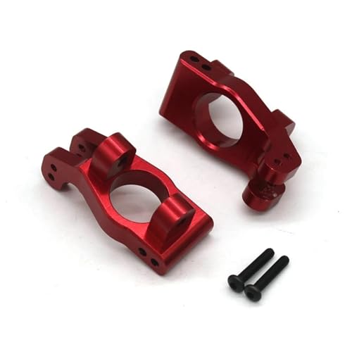 POSLAB 2 Stück Metall-Frontrollenblock C-Nabenträger ET1003, for VKAR for Racing for Bison V2 V3 for VKAR for Bison 1/10 RC-Car-Upgrade-Teile (Color : Red) von POSLAB