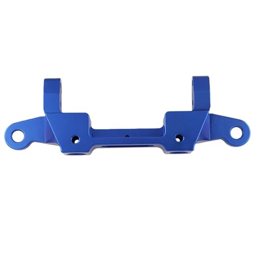 POSLAB Aluminiumlegierung Metall modifizierte hintere Stoßstangenhalterung, for AXIAL 1/6 SCX6 for Jeep RC Fernbedienung Spielzeug Auto Upgrade Teile (Color : Blue) von POSLAB