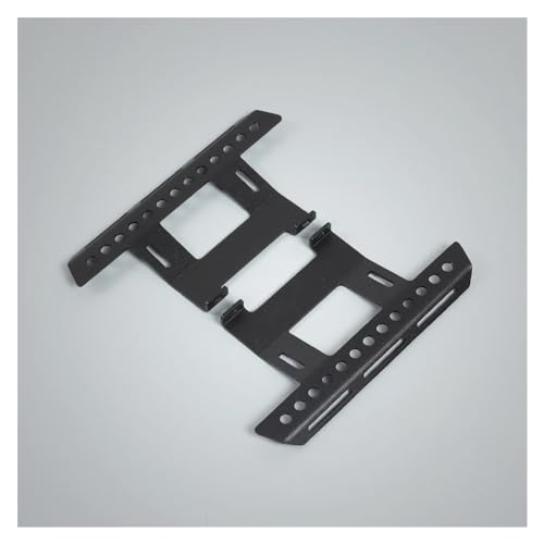 POSLAB Seitenplatten aus Aluminiumlegierung, Metallpedale, for 1/10 RC Crawler for Axial SCX10 90046 for RC4WD TF2 RGT 86100 Upgrade-Teile (Color : A Black) von POSLAB
