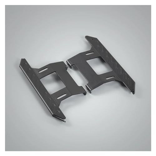 POSLAB Seitenplatten aus Aluminiumlegierung, Metallpedale, for 1/10 RC Crawler for Axial SCX10 90046 for RC4WD TF2 RGT 86100 Upgrade-Teile (Color : B Black) von POSLAB