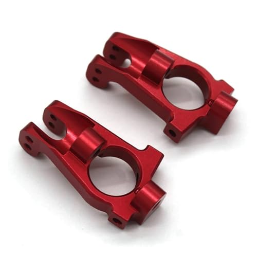 POSLAB Vordere Laufrollenblöcke aus Metall, C-Hub-Träger, for 1/7 for King Motor KM RC for Rallye-Auto-Upgrades, Teile, Zubehör (Color : Red) von POSLAB