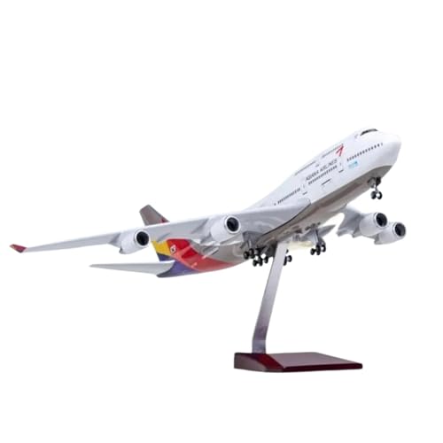 Erwachsenenflugzeugmodell 47 cm im Maßstab 1:150 mit Radbeleuchtung, Harzdruckguss-Flugzeugmodell zum Sammeln Druckguss-Flugzeug (Nolight) von POSMRWK