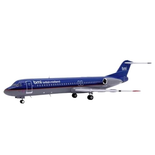 Flugzeug-Set im Maßstab 1/400, British Midland Fokker 100 G-BXWF Flugzeugmodell aus Metalllegierung Flugzeug-Set im Maßstab 1/400, British Midland Fokker 100 G-BXWF Flugzeugmodell aus Metalllegierung von POSMRWK
