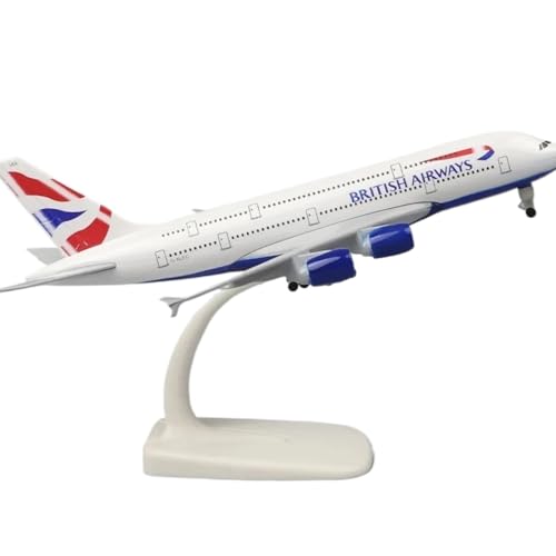 Für British Airways A380 20 cm Maßstab 1:400 Flugzeugmodell, Flugzeugmodell aus Legierung, Passagierflugzeugmodell, Druckgussflugzeug Für British Airways A380 20 cm Maßstab 1:400 Flugzeugmodell, Flugzeugmodell aus Legierung, Passagierflugzeugmodell, Druckgussflugzeug von POSMRWK