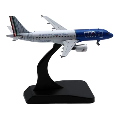 Für Sammelflugzeug 1:400 Maßstab Spielzeug Flugzeug Kit ITA Airbus A320 Flugzeugmodell aus Metall Druckguss mit Halterung Modellflugzeug geformt von POSMRWK