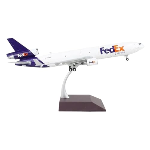 Maßstabsmodell im Maßstab 1:200 für FedEx McDonnell Douglas MD-11F N584FE Druckguss-Frachtflugzeug, Legierung, Sammlerstück, Einzelflugzeug von POSMRWK