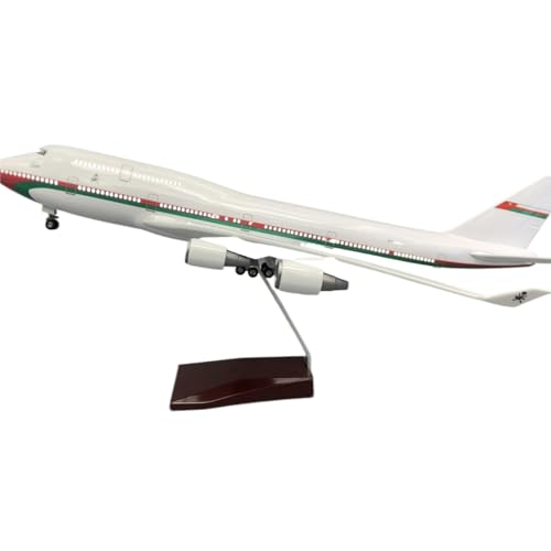 Metall-Flugzeugmodell im Maßstab 1:150 für Boeing 747-8 Royal Flight 47 cm mit Leuchthalter, Flugzeugsammlung, Geschenk Druckguss-Flugzeug (Withlight) von POSMRWK