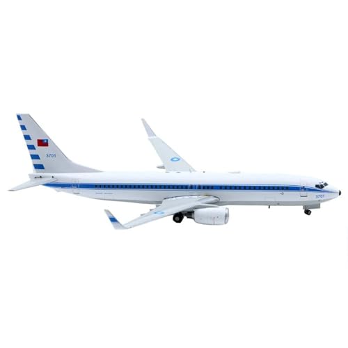 Miniatur-Flugzeug für Flugzeugmodell im Maßstab 1:200, Boeing B737-800 der Luftwaffe, Modellflugzeug aus druckgegossenem Metall, Sammlerstück mit Ständer von POSMRWK