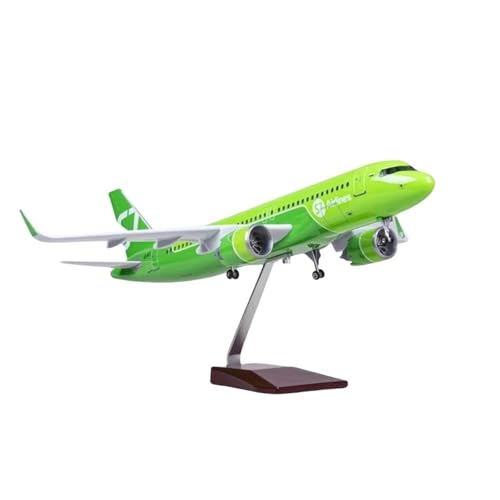 Miniatur-Flugzeugmodell aus Kunstharz, 47 cm, für Siberian S7 Airlines A320 Neo mit Beleuchtung und Rädern Miniatur-Flugzeugmodell aus Kunstharz, 47 cm, für Siberian S7 Airlines A320 Neo mit Beleuchtung und Rädern von POSMRWK
