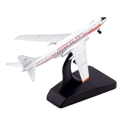 Miniatur des Flugzeugs, Alitalia TU-104A, Modell Vintage 1:400, für Geschenk aus Legierung, Weiß Miniatur des Flugzeugs, Alitalia TU-104A, Modell Vintage 1:400, für Geschenk aus Legierung, Weiß von POSMRWK