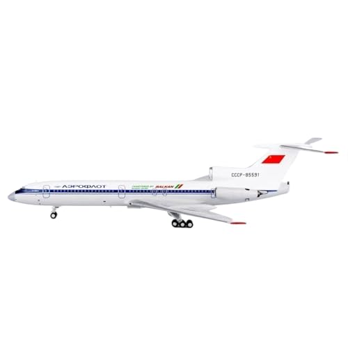 Miniatur des Flugzeugs, Maßstab 1:400, Luftfahrtfigur 154B-2, Modell aus druckgegossenem Metall, dekoratives Spielzeug von POSMRWK