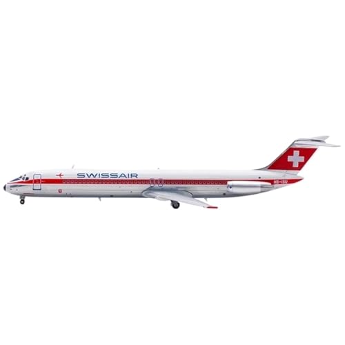 Miniatur des Flugzeugs, Modell aus Metalldruckguss Swissair DC-9-51, Maßstab 1/200 von POSMRWK