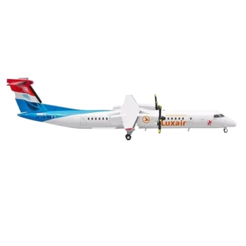 Miniatur des Flugzeugs, für 1:200, Maßstab Luxair Dash8-Q400, aus Metall, Druckguss, Spielzeug, Sammlerstück, Flugzeug, Geschenk von POSMRWK