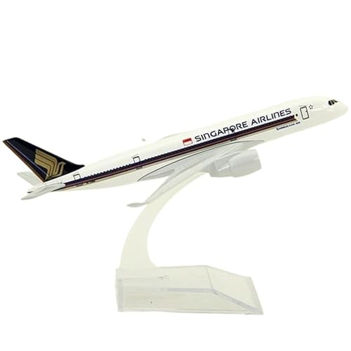 POSMRWK Passagierflugzeugmodell Flugzeug aus druckgegossenem Metall, 16 cm, Modell Airbus A350-900 von Singapore Airlines zur Dekoration im Maßstab 1/400, Miniaturmodell POSMRWK Passagierflugzeugmodell Flugzeug aus druckgegossenem Metall, 16 cm, Modell Airbus A350-900 von Singapore Airlines zur Dekoration im Maßstab 1/400, Miniaturmodell von POSMRWK