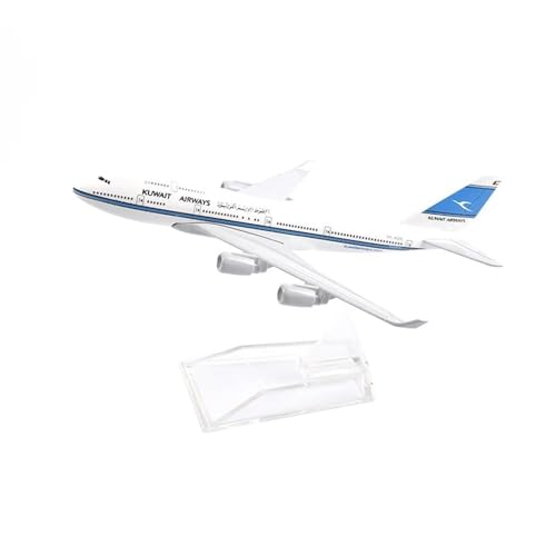 Passagierflugzeug-Modell, Spielzeug-Set aus Druckguss-Metall, Maßstab 1/400, für Spielzeugflugzeug aus Legierung von Boeing B747 von Kuwait Airways, flaches Modell, 16 cm Passagierflugzeug-Modell, Spielzeug-Set aus Druckguss-Metall, Maßstab 1/400, für Spielzeugflugzeug aus Legierung von Boeing B747 von Kuwait Airways, flaches Modell, 16 cm von POSMRWK