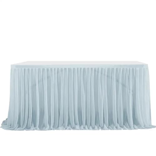 POTUBI Party-Tischrock, Hochzeitstischröcke, Geburtstagstischrock, Hochzeitsfeier, Tutu, Tüll-Tischrock, Hochzeitsfeier, Heimdekoration, Party-Tischröcke (rot, 122 x 77 cm)(Color 2,4FT (122x77cm)) von POTUBI
