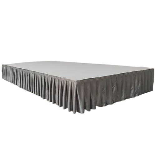 Party-Tischrock, Party-Tischröcke, Hochzeits-Tischrock for Tischdecke, Tischdecke, Hochzeitsbühne, weiße Eisseide, Tischrock, Dekoration, Party-Dekorationen (rot, H110 x B300 cm)(Silver,H90xW300CM) Party-Tischrock, Party-Tischröcke, Hochzeits-Tischrock for Tischdecke, Tischdecke, Hochzeitsbühne, weiße Eisseide, Tischrock, Dekoration, Party-Dekorationen (rot, H110 x B300 cm)(Silver,H90xW300CM) von POTUBI