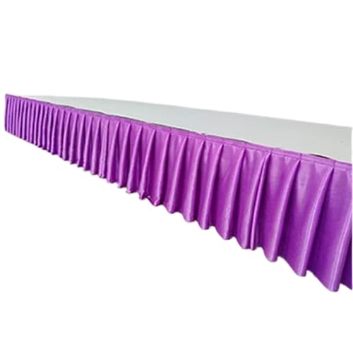 Party-Tischrock, Party-Tischröcke, Hochzeits-Tischrock for Tischdecke, Tischdecke, Hochzeitsbühne, weiße Eisseide, Tischrock, Dekoration, Party-Dekorationen (rot, H150 x L300 cm)(Purple,H75xL300CM) Party-Tischrock, Party-Tischröcke, Hochzeits-Tischrock for Tischdecke, Tischdecke, Hochzeitsbühne, weiße Eisseide, Tischrock, Dekoration, Party-Dekorationen (rot, H150 x L300 cm)(Purple,H75xL300CM) von POTUBI