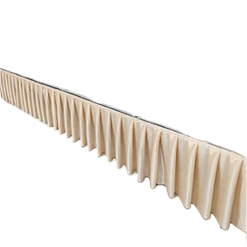 Party-Tischrock, Party-Tischröcke, Hochzeits-Tischrock for Tischdecke, Tischdecke, Hochzeitsbühne, weiße Eisseide, Tischrock, Dekoration, Party-Dekorationen (rot, H150 x L300 cm)(Color 6,H30xL300CM) von POTUBI