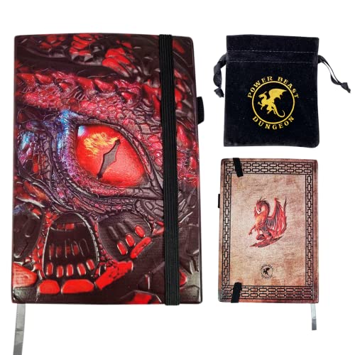 Power Beast Dungeon Drachen Notizbuch + Würfelbeutel, Compendium, Dungeons and Dragons Buch, Dungeons und Drache, DND, Monsterhandbuch, Dungeon Master's Guide, D&D. von POWER BEAST