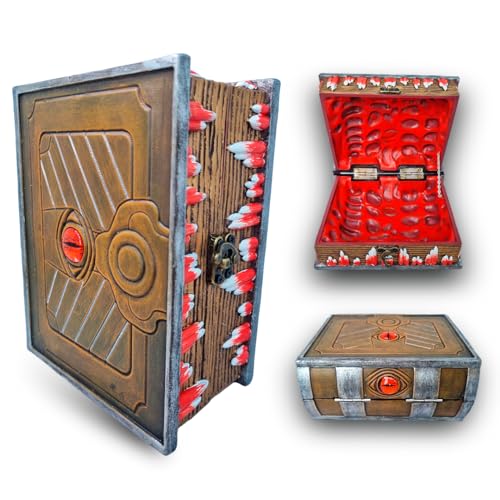 Power Beast Dungeon Mimic Book, Mimic Chest, Buch Mimic mit Würfel Aufbewahrung, Rollenspiel Würfel, Würfeltasche, Würfelmatte, Dungeons and Dragons, D&D Power Beast Dungeon Mimic Book, Mimic Chest, Buch Mimic mit Würfel Aufbewahrung, Rollenspiel Würfel, Würfeltasche, Würfelmatte, Dungeons and Dragons, D&D von POWER BEAST