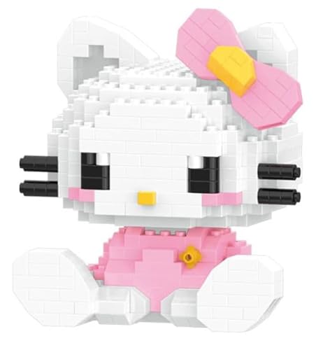 PP Pink Peachy Hellokitty Mini Bausteine Tiere Kawaii Klemmbausteine Bausatz von PP Pink Peachy