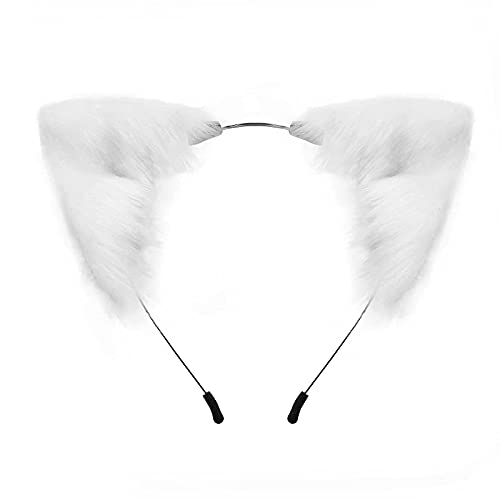Handgefertigter Fuchs Wolf Katze Ohren Kopfbedeckung Kostüm Zubehör für Halloween Weihnachten Cosplay Party Handgefertigter Fuchs Wolf Katze Ohren Kopfbedeckung Kostüm Zubehör für Halloween Weihnachten Cosplay Party von PPFINE