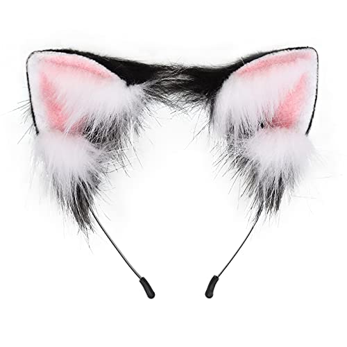 Katze Fuchs Wolf Ohren Cosplay Lange Fell Haar Stirnband Wolf Tier Anime Halloween Cosplay Kostüm für Mädchen Katze Fuchs Wolf Ohren Cosplay Lange Fell Haar Stirnband Wolf Tier Anime Halloween Cosplay Kostüm für Mädchen von PPFINE